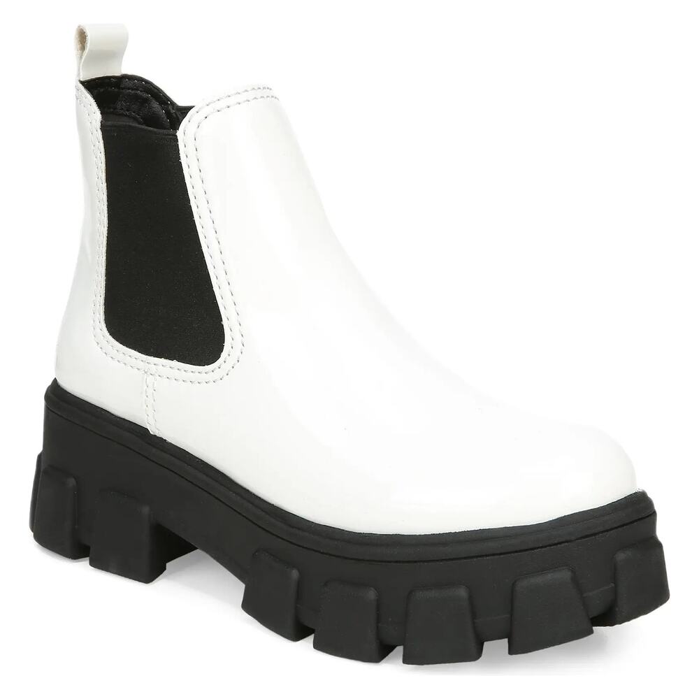 Circus Sam Edelman Women Platform Chelsea Boots Darielle Size US 11M White